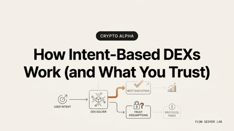 How Intent-Based DEXs Work (and What You Trust)