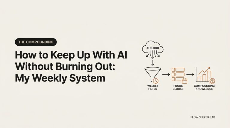 How to Keep Up With AI Without Burning Out: My Weekly System