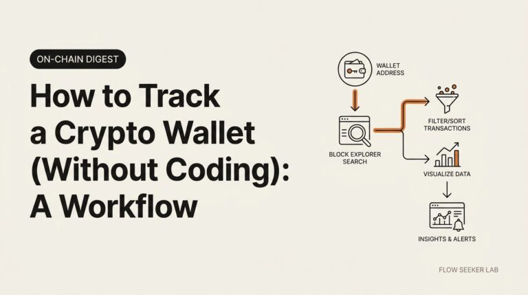 How to Track a Crypto Wallet (Without Coding): A Workflow