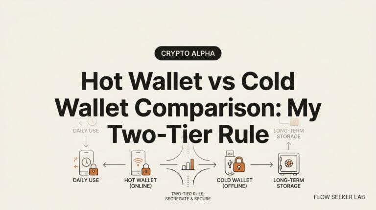 Hot Wallet vs Cold Wallet Comparison: My Two-Tier Rule