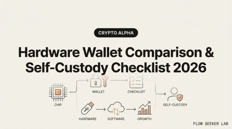 Hardware Wallet Comparison & Self-Custody Checklist 2026