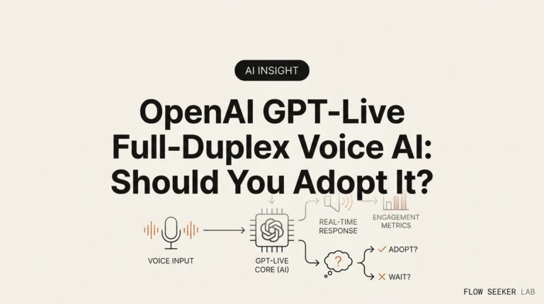 OpenAI GPT-Live Full-Duplex Voice AI: Should You Adopt It?