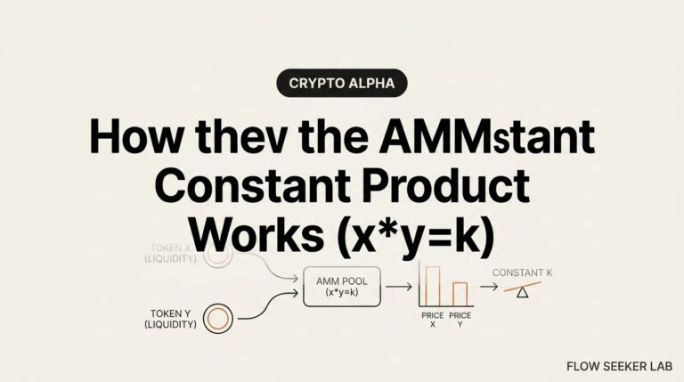 How the AMM Constant Product Formula Works (x*y=k)