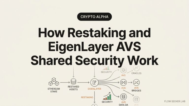 How Restaking and EigenLayer AVS Shared Security Work