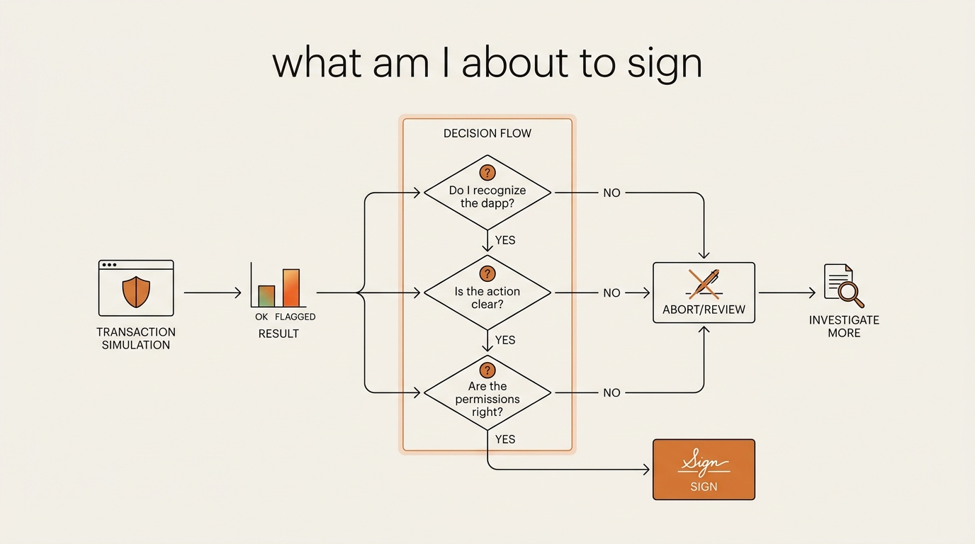 Decision flow checklist diagram titled 