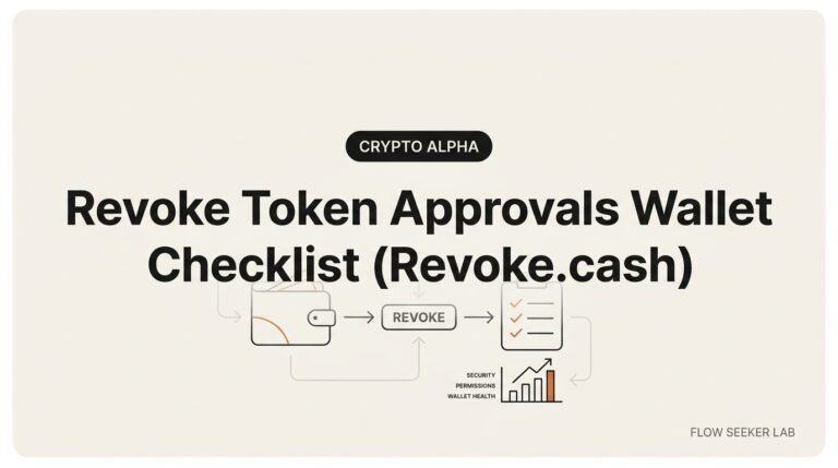 Revoke Token Approvals Wallet Checklist (Revoke.cash)